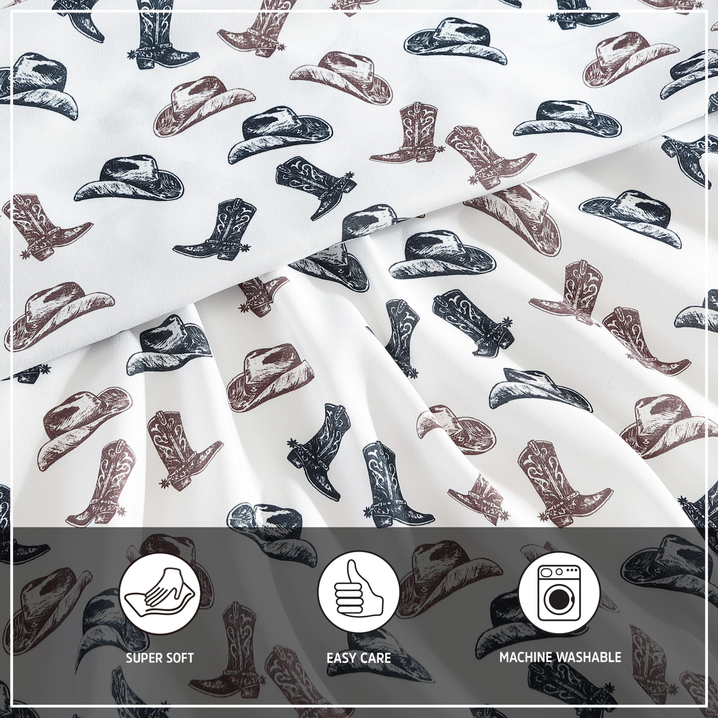 Boots N Hats Microfiber Sheet Set