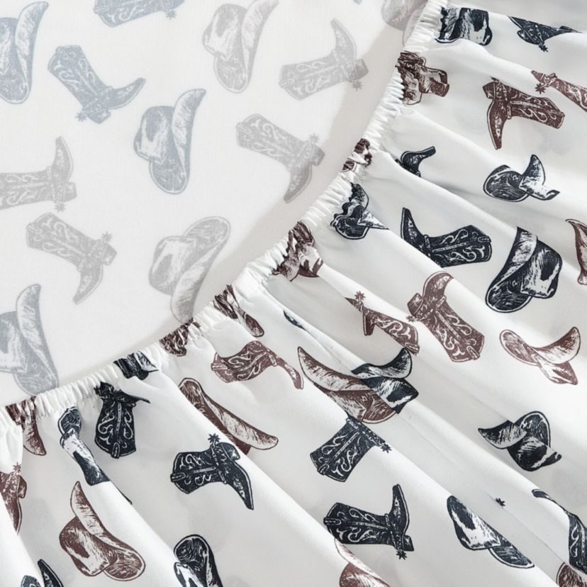 Boots N Hats Microfiber Sheet Set