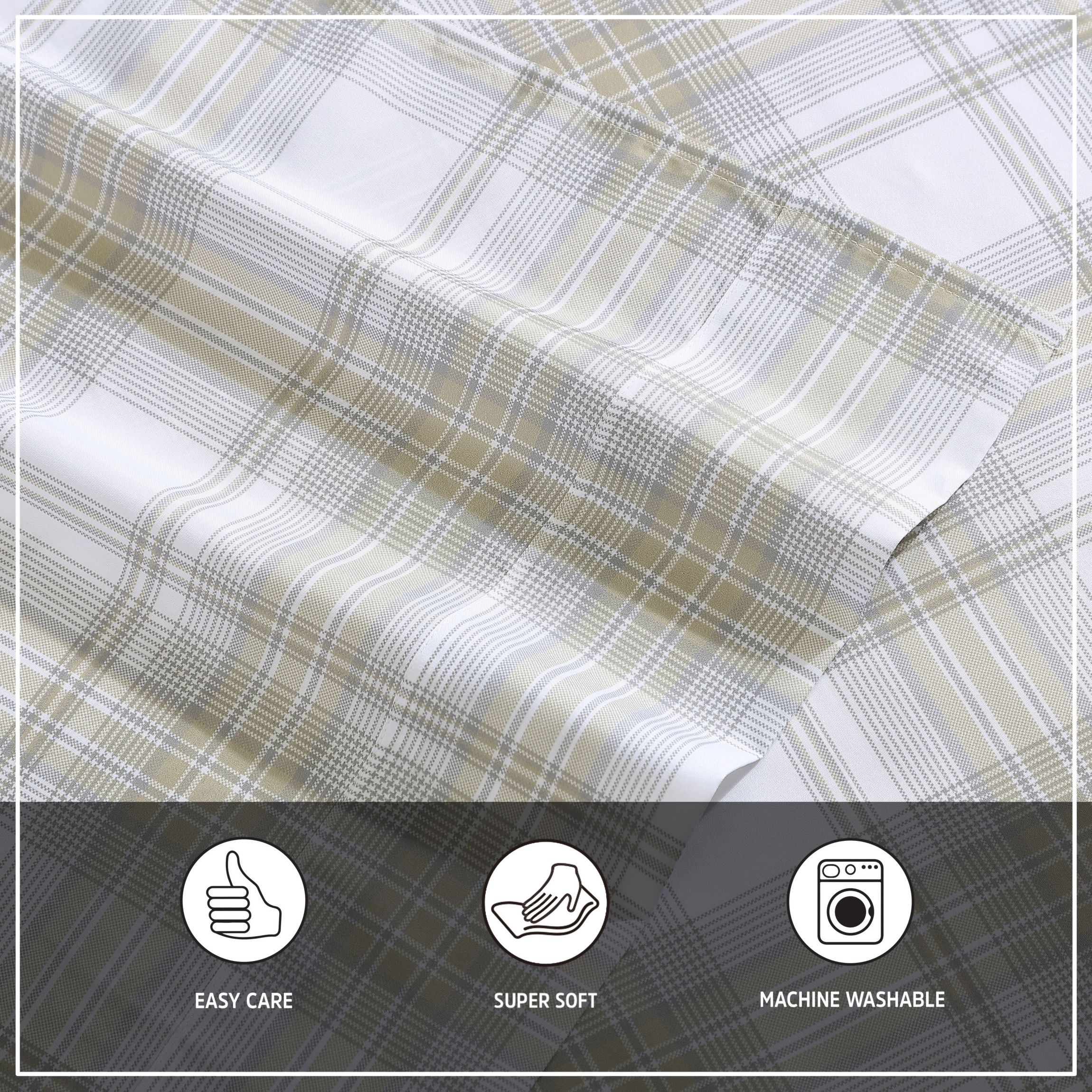 Dayton Valley Plaid Microfiber Sheet Set