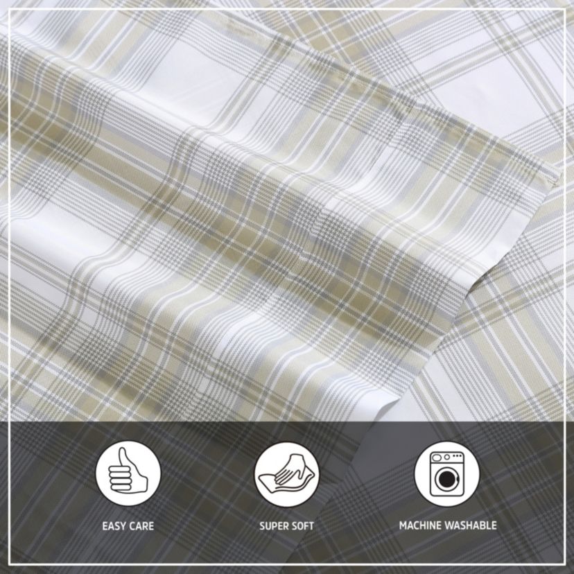 Dayton Valley Plaid Microfiber Sheet Set