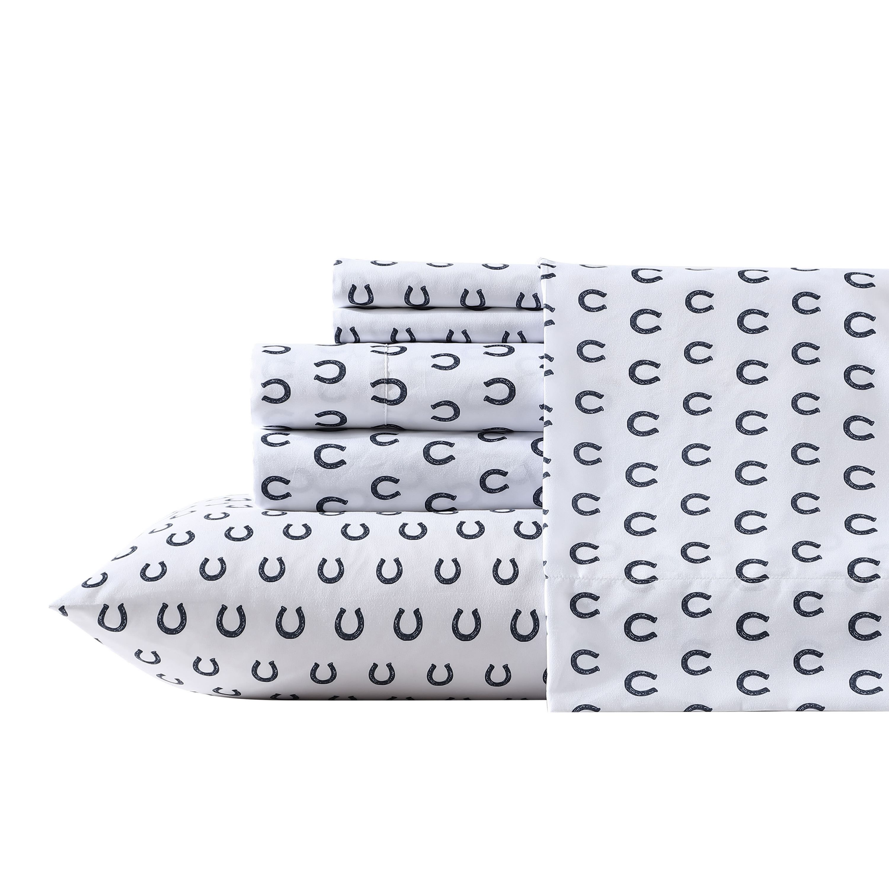 Horseshoe Dots Microfiber Sheet Set