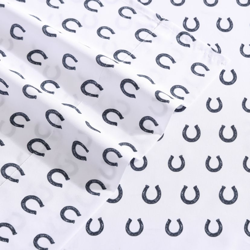 Horseshoe Dots Microfiber Sheet Set