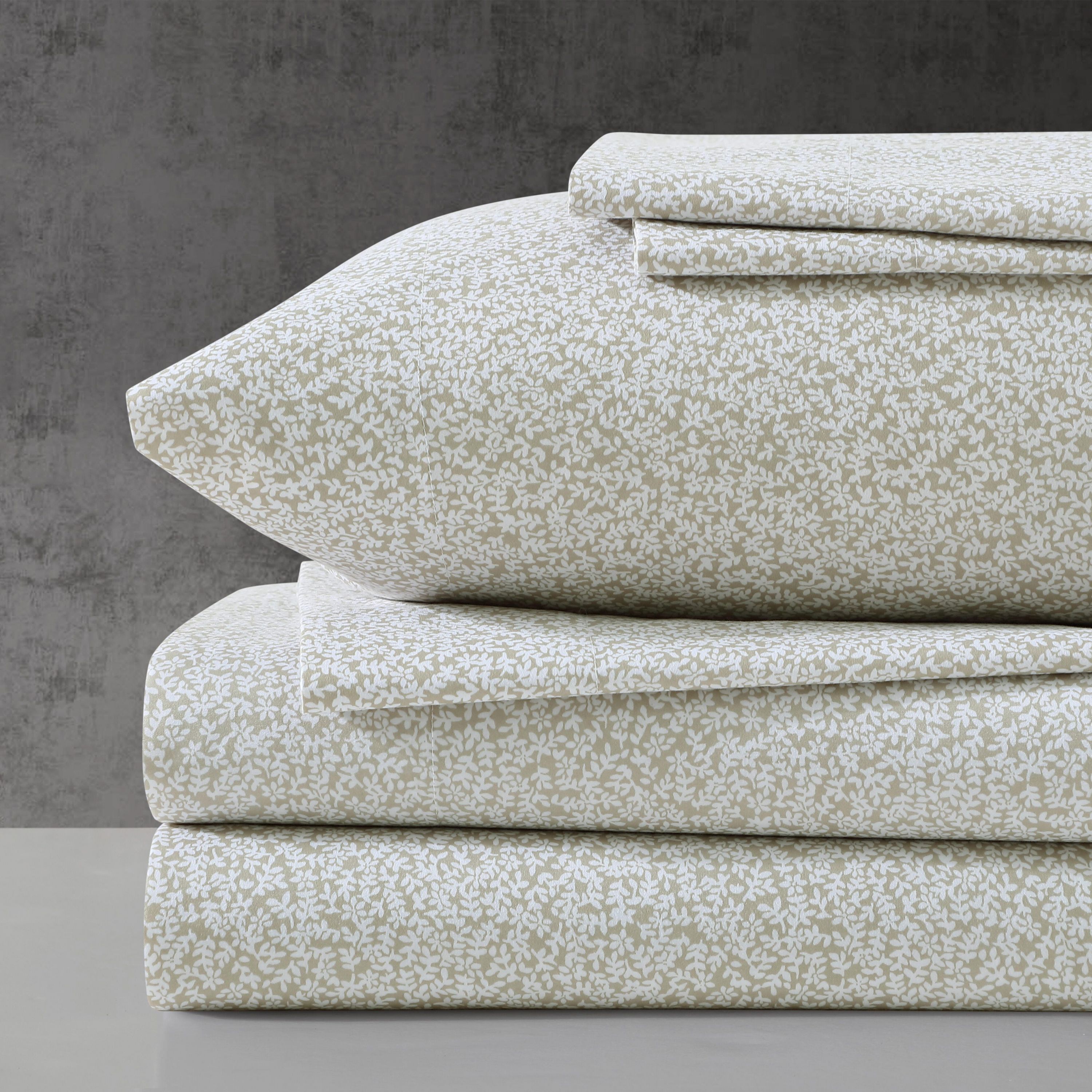 Chill Flowers Microfiber Sheet Set