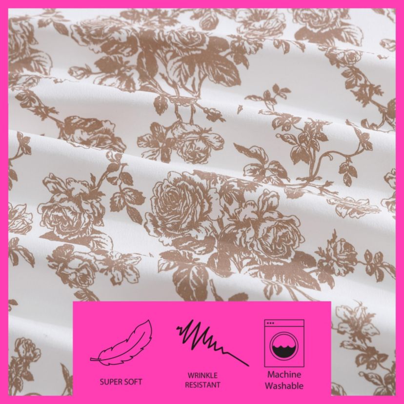 Garden Toile Microfiber Sheet Set