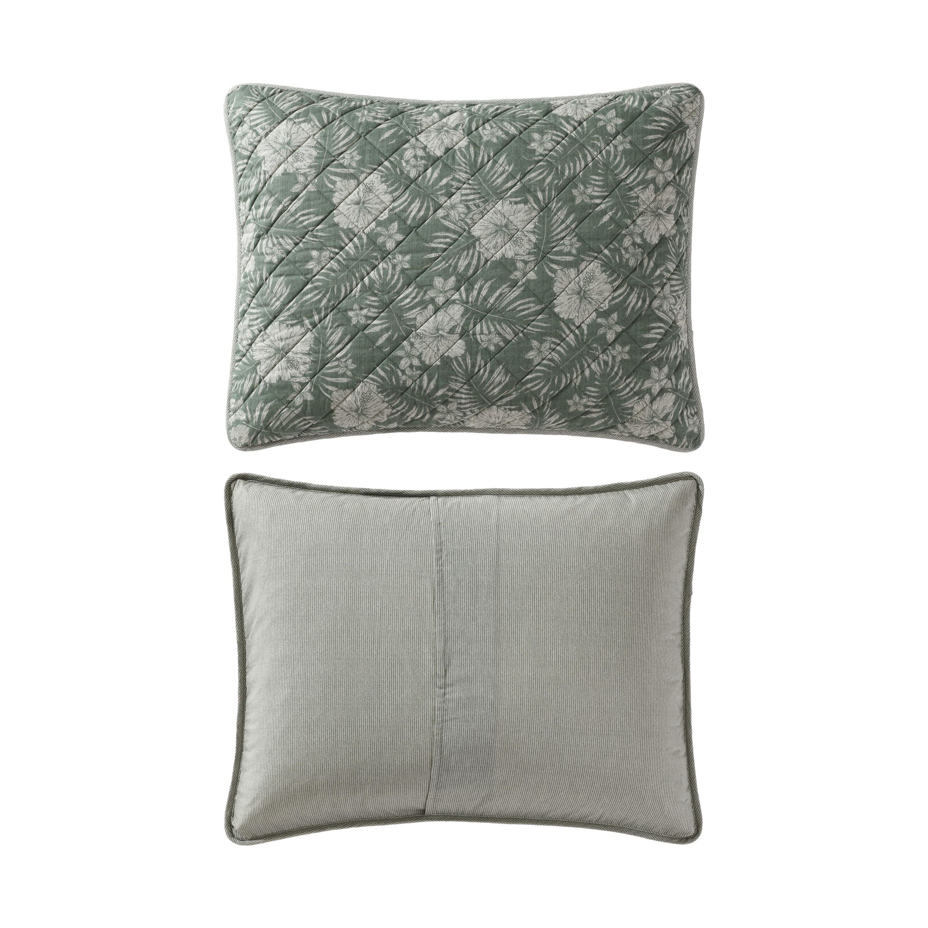 Hibiscus Jungle Cotton Quilt-Sham Set