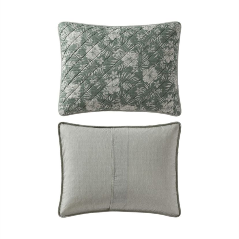 Hibiscus Jungle Cotton Quilt-Sham Set