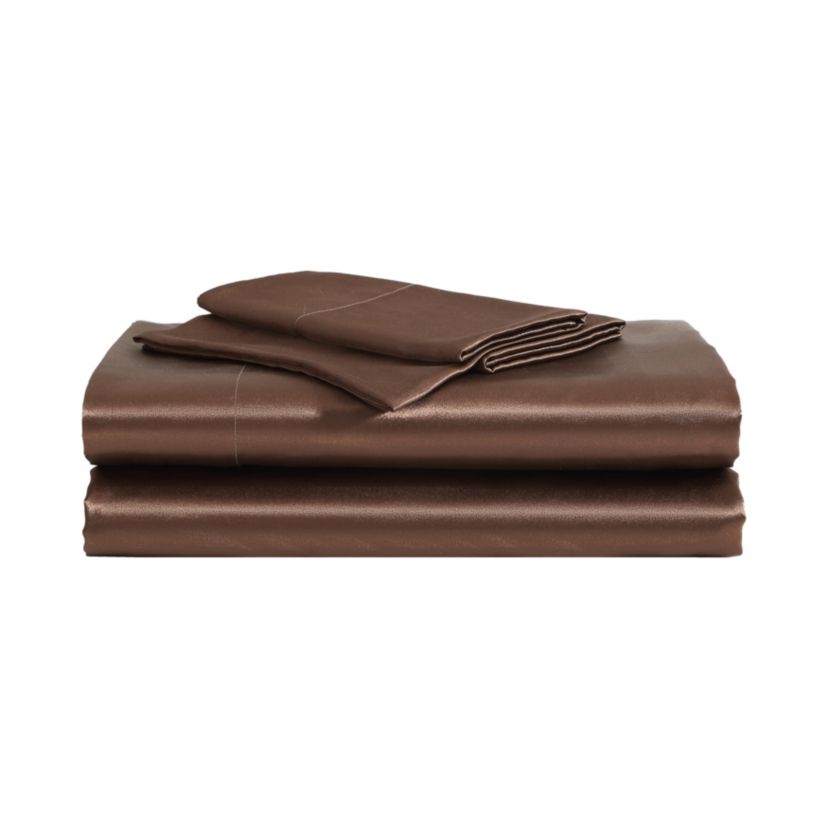 BJ Solid Satin Microfiber Sheet Set