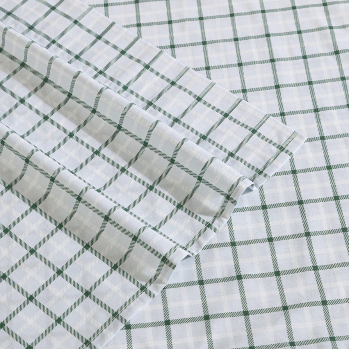 Classic Tattersall Plaid Cotton Sheet Set