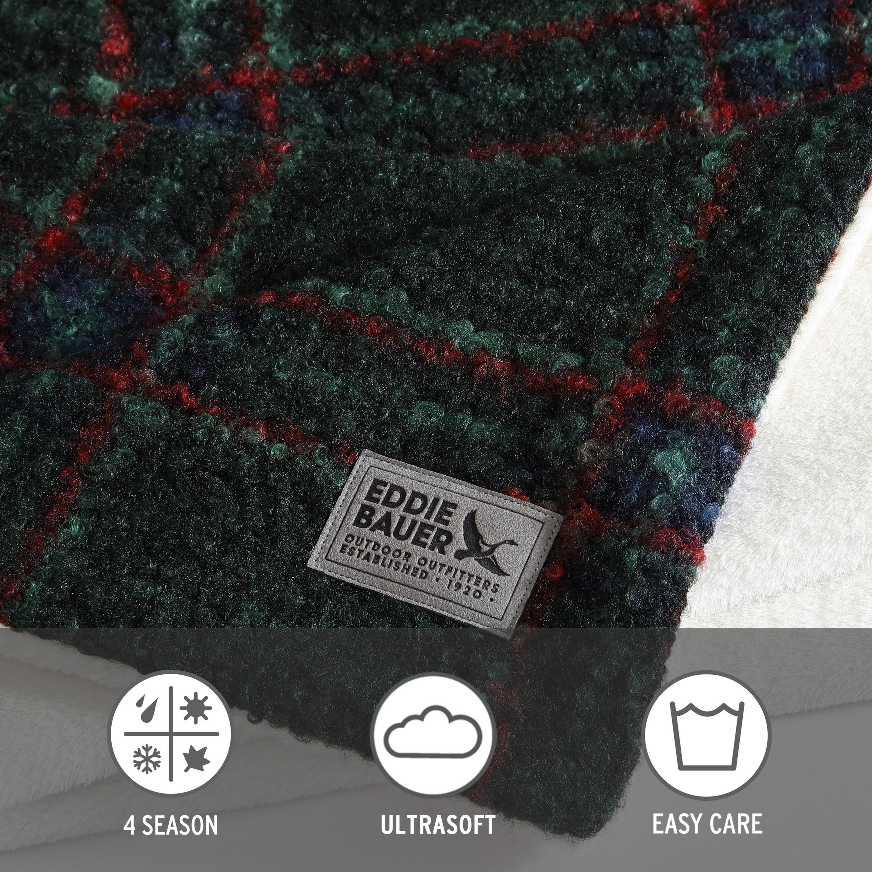 Capitol Hill Plaid Microfiber Throw Blanket