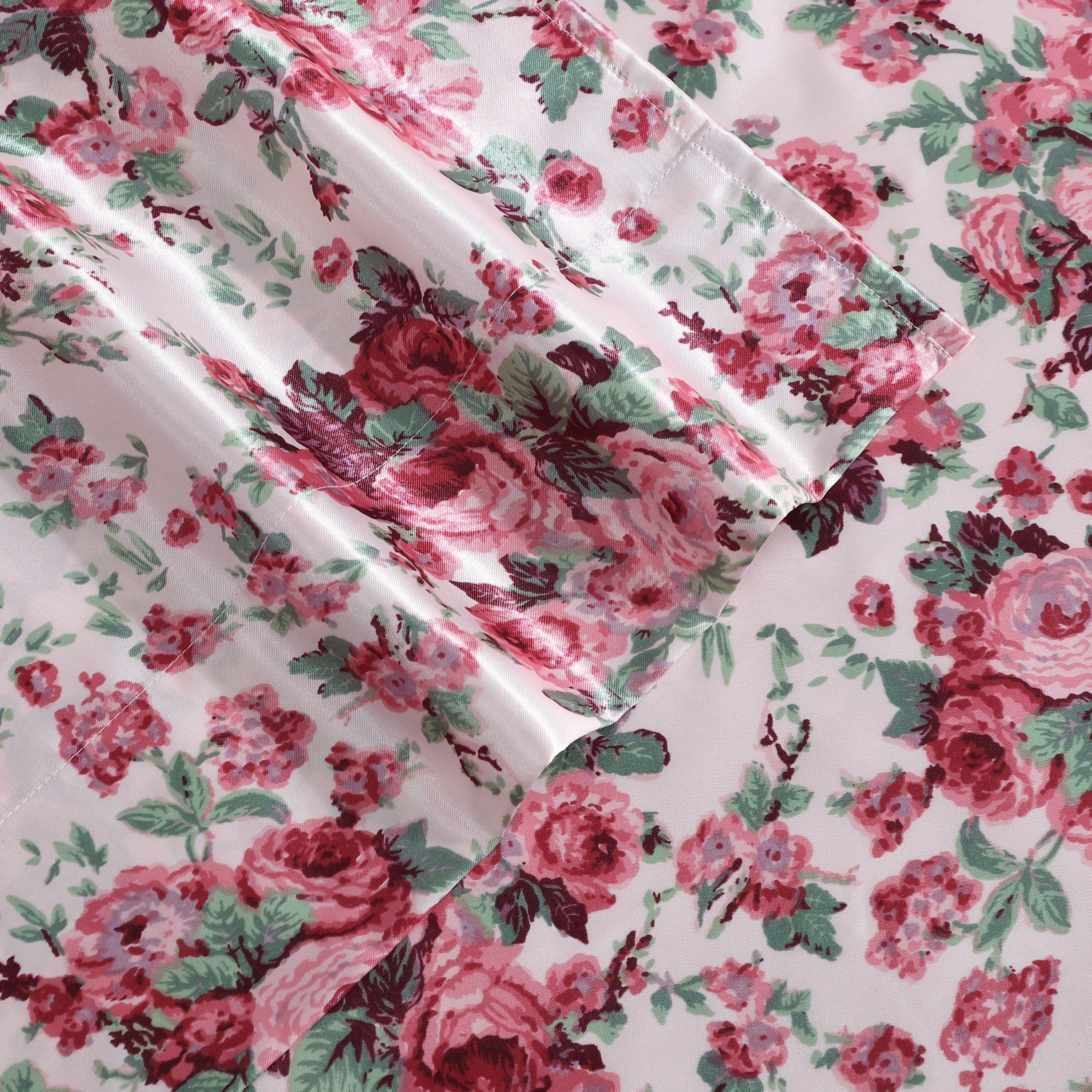 Vintage Floral Microfiber Sheet Set