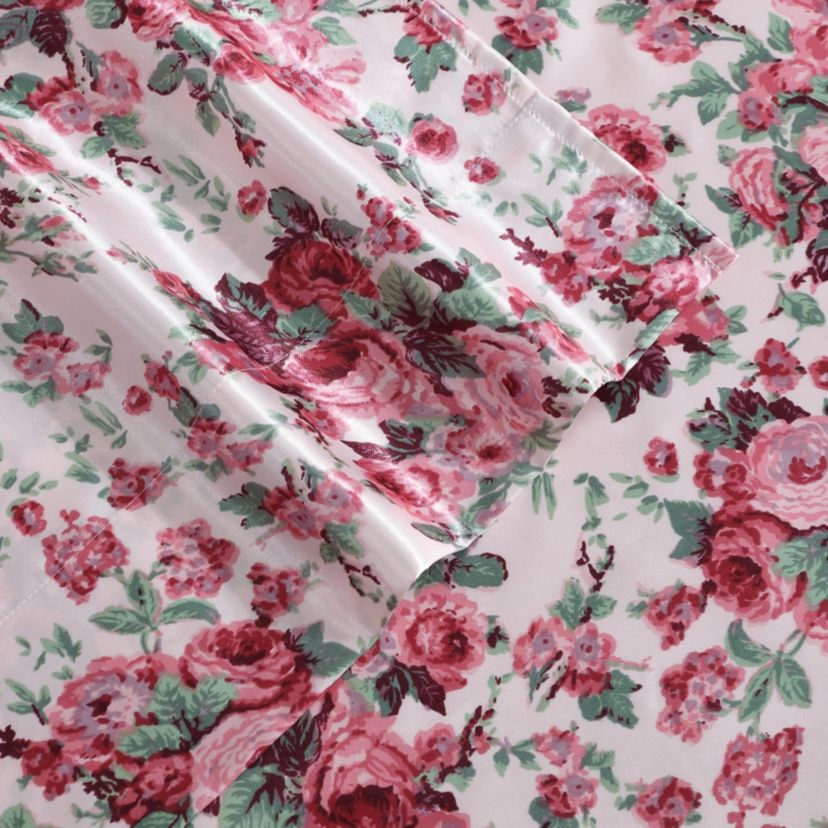 Vintage Floral Microfiber Sheet Set