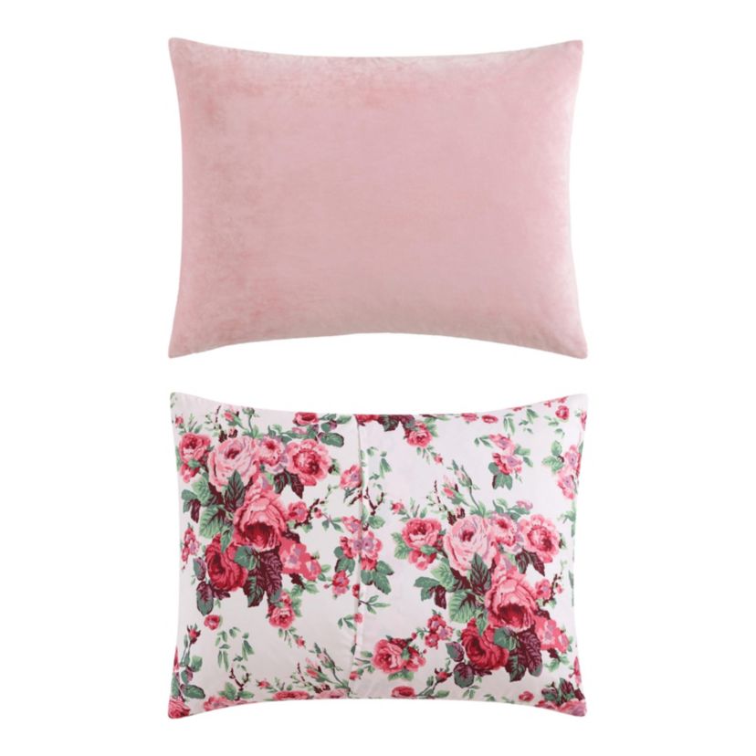 Velvet Solid Microfiber Comforter-Sham Set
