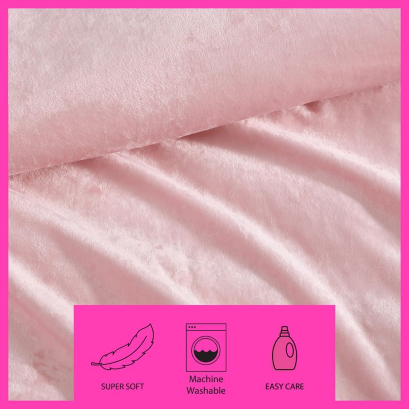 Velvet Solid Microfiber Comforter-Sham Set