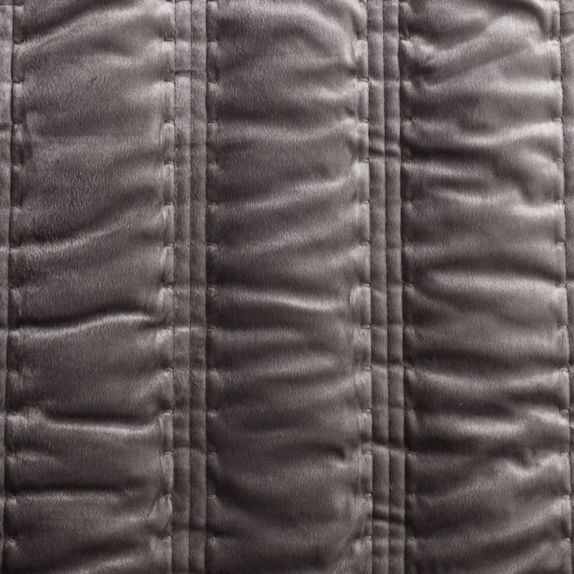Velvet Linear Stitch Microfiber Quilt-Sham Set
