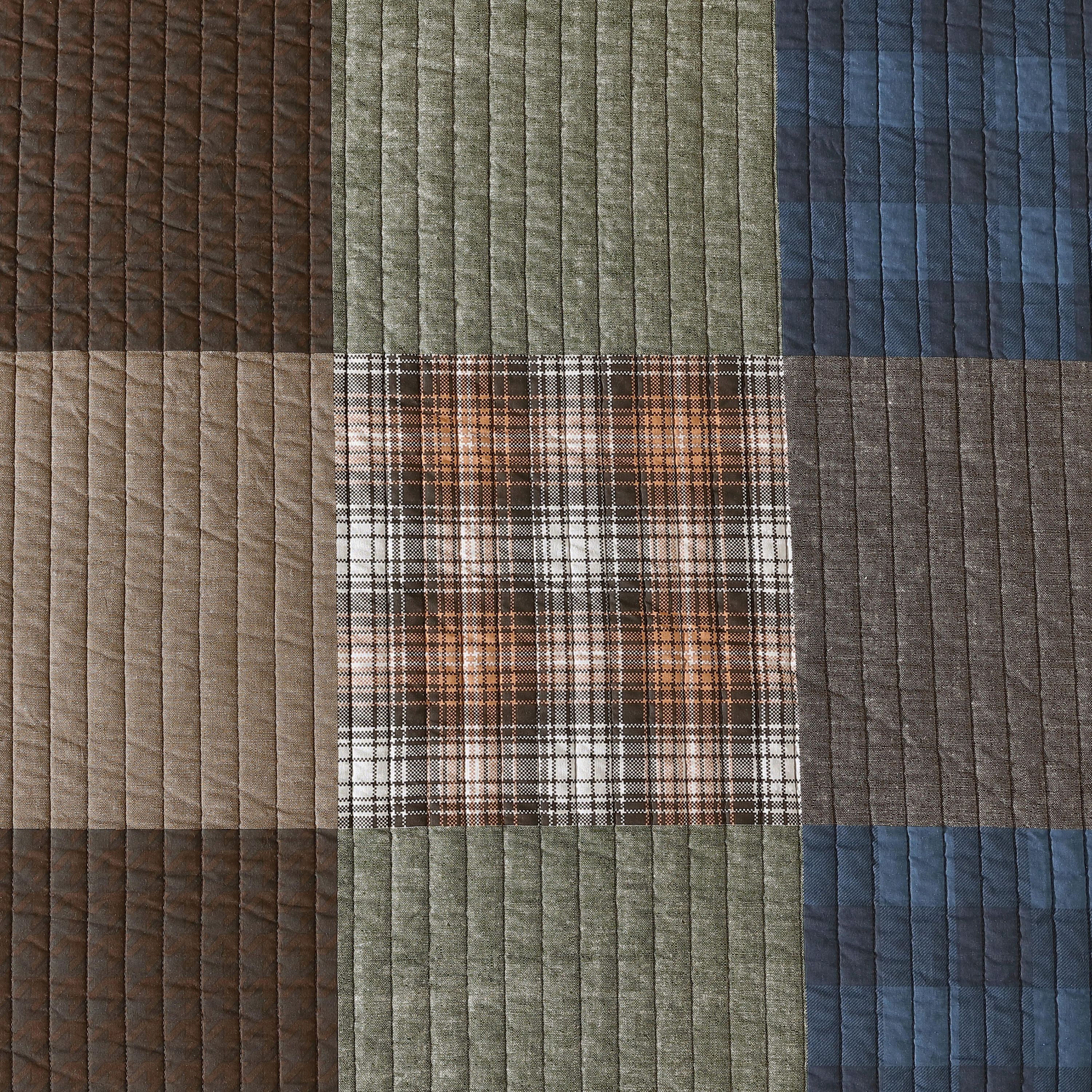 Classic Patchwork Cotton Quilt-Sham Set