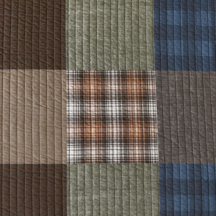 Classic Patchwork Cotton Quilt-Sham Set