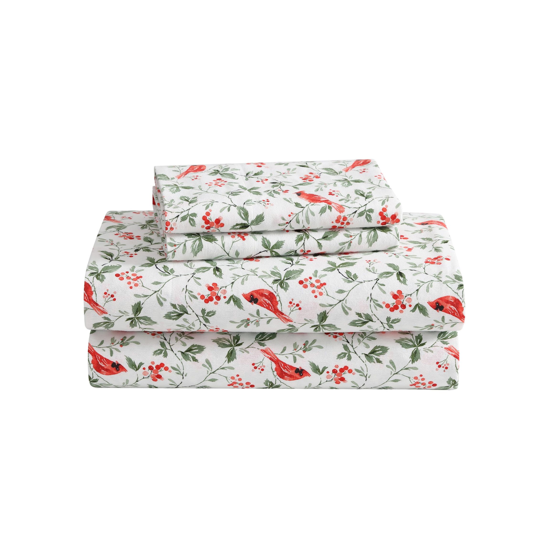 Jolly Cardinals Cotton Sheet Set