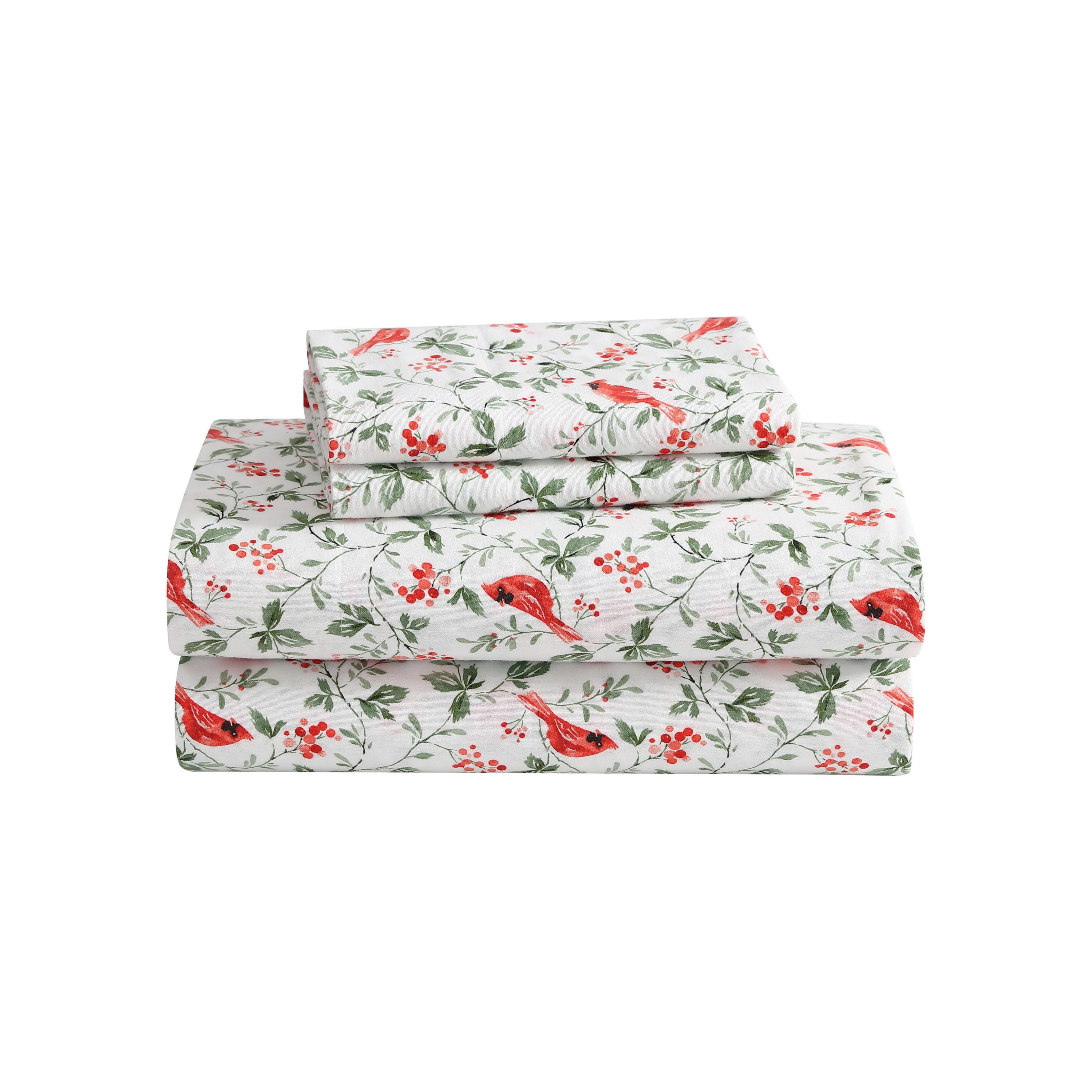 Jolly Cardinals Cotton Sheet Set