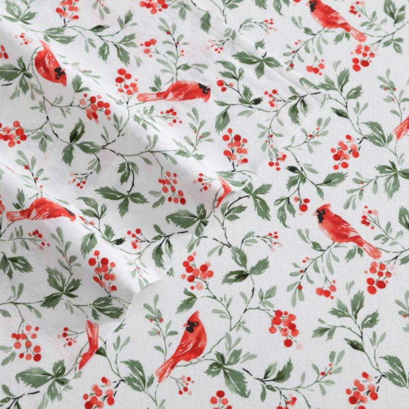 Jolly Cardinals Cotton Sheet Set
