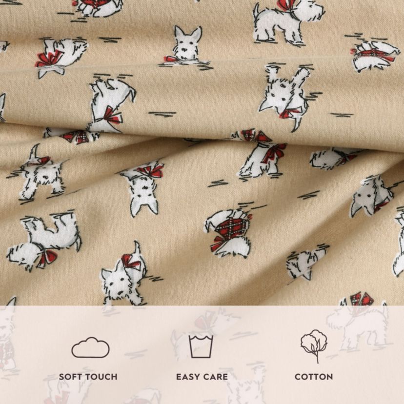 Holiday Scottie Cotton Sheet Set