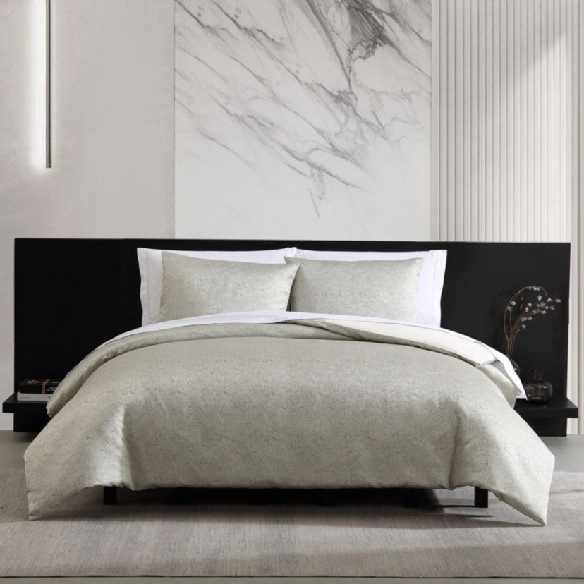 Speckled Satin Weave Microfiber Duvet Cover Set