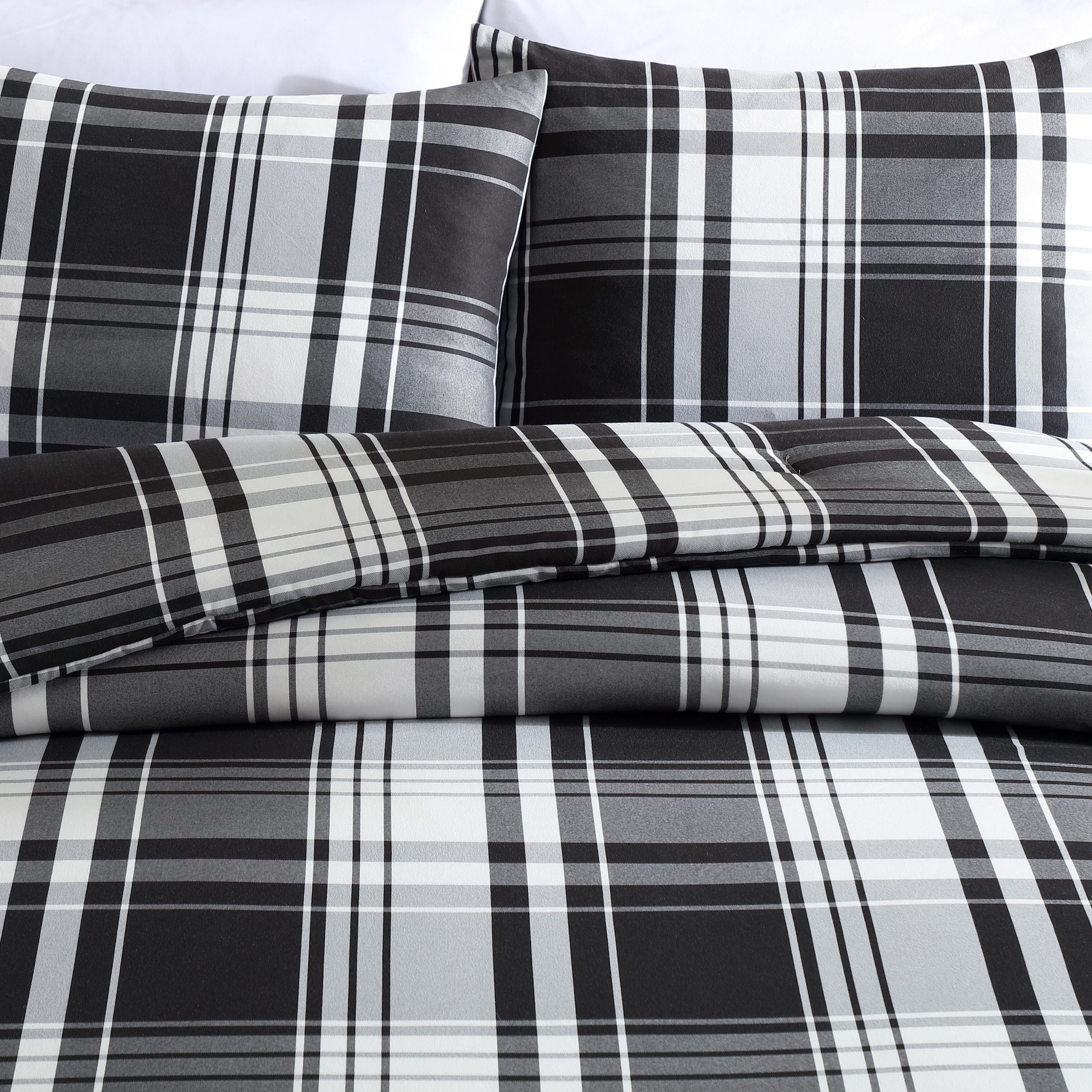 Saddle Mountain Plaid Microfiber Comforter-Sham Set