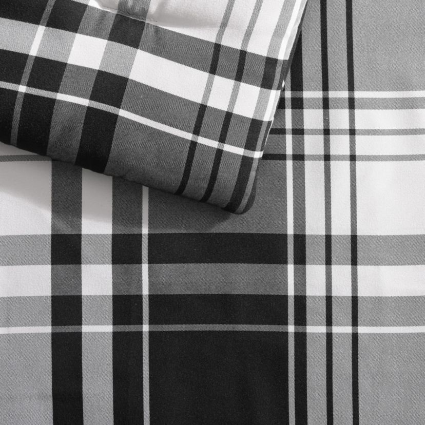 Saddle Mountain Plaid Microfiber Comforter-Sham Set