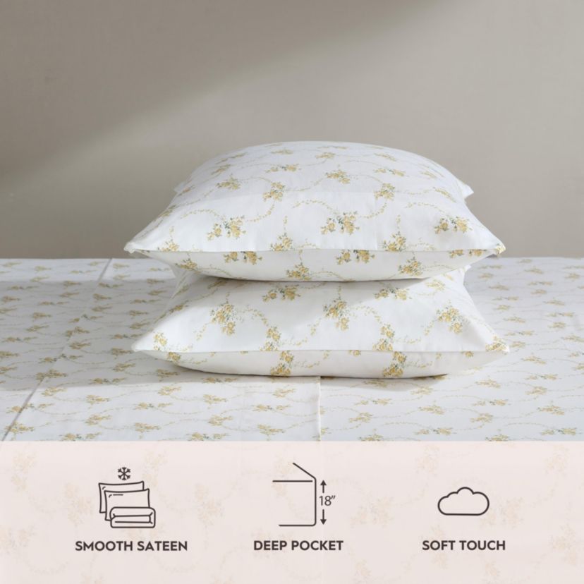 Petite Rose Cotton Sheet Set
