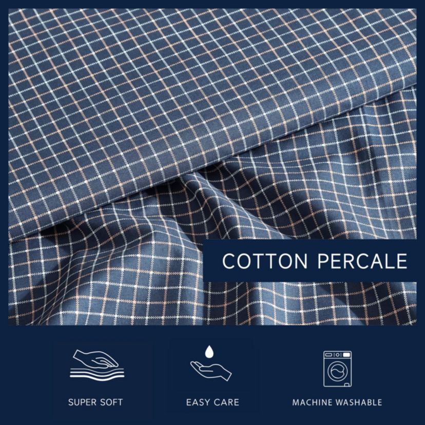 Reece Plaid Cotton Sheet Set