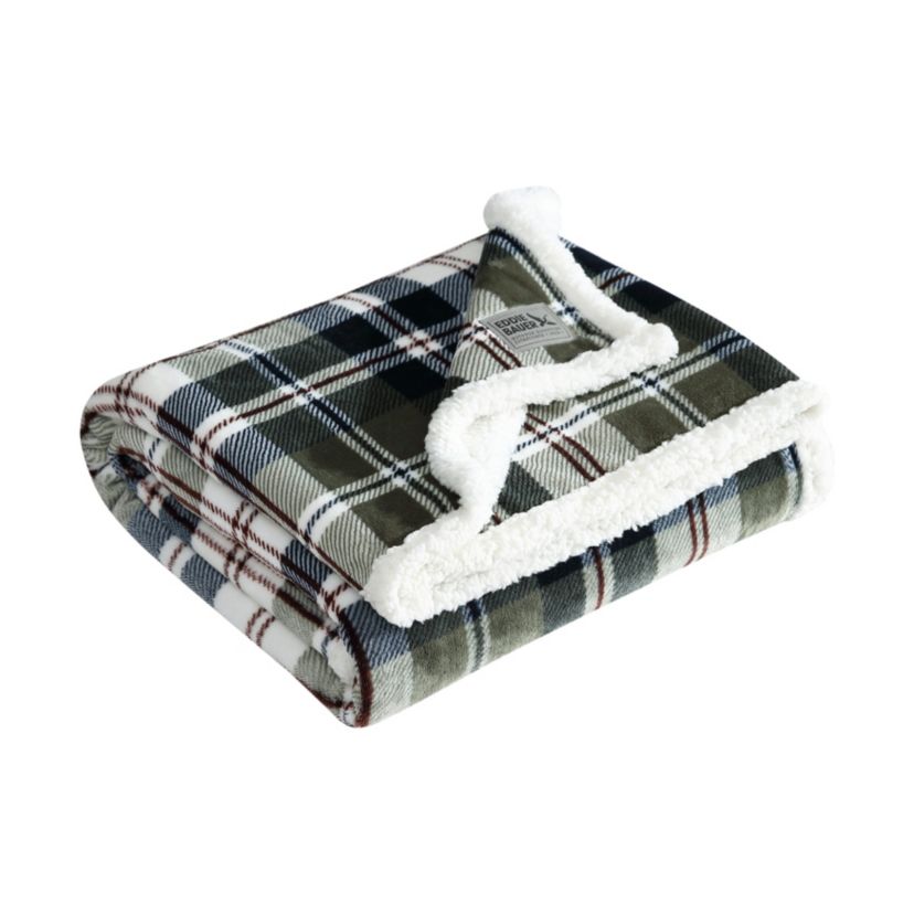 Trailhead Plaid Microfiber Throw Blanket