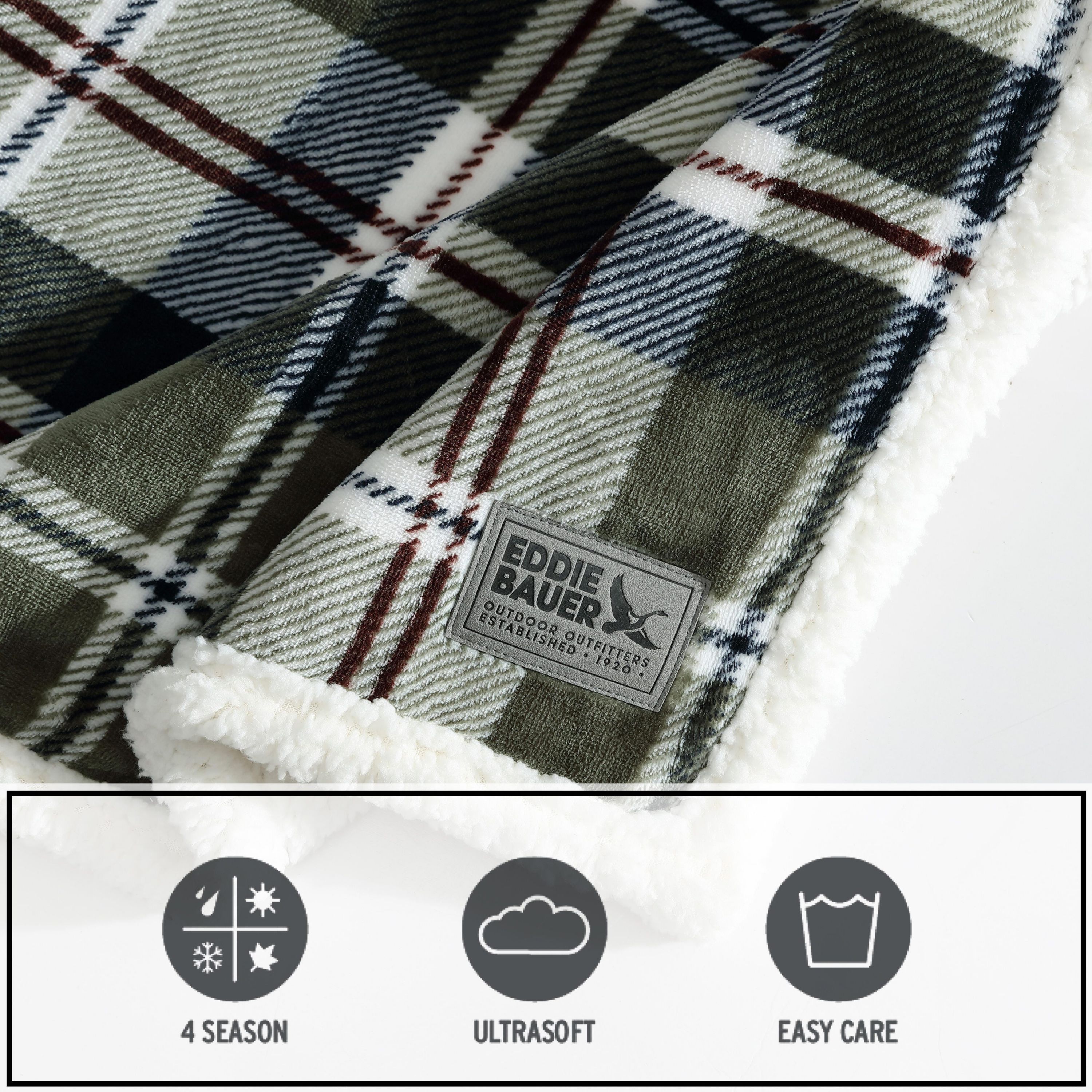 Trailhead Plaid Microfiber Throw Blanket