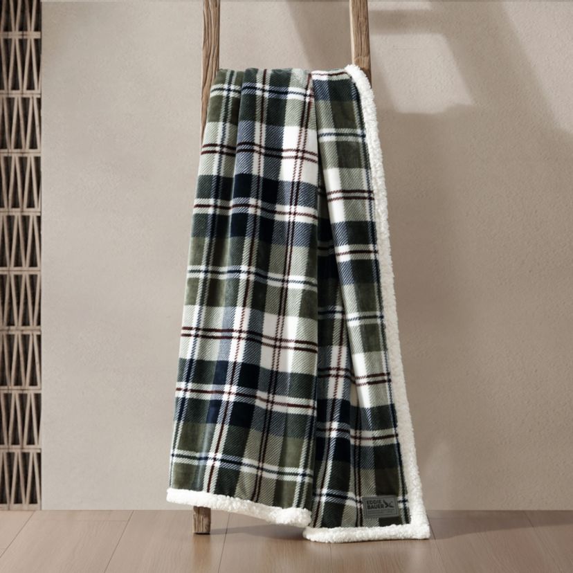 Trailhead Plaid Microfiber Throw Blanket