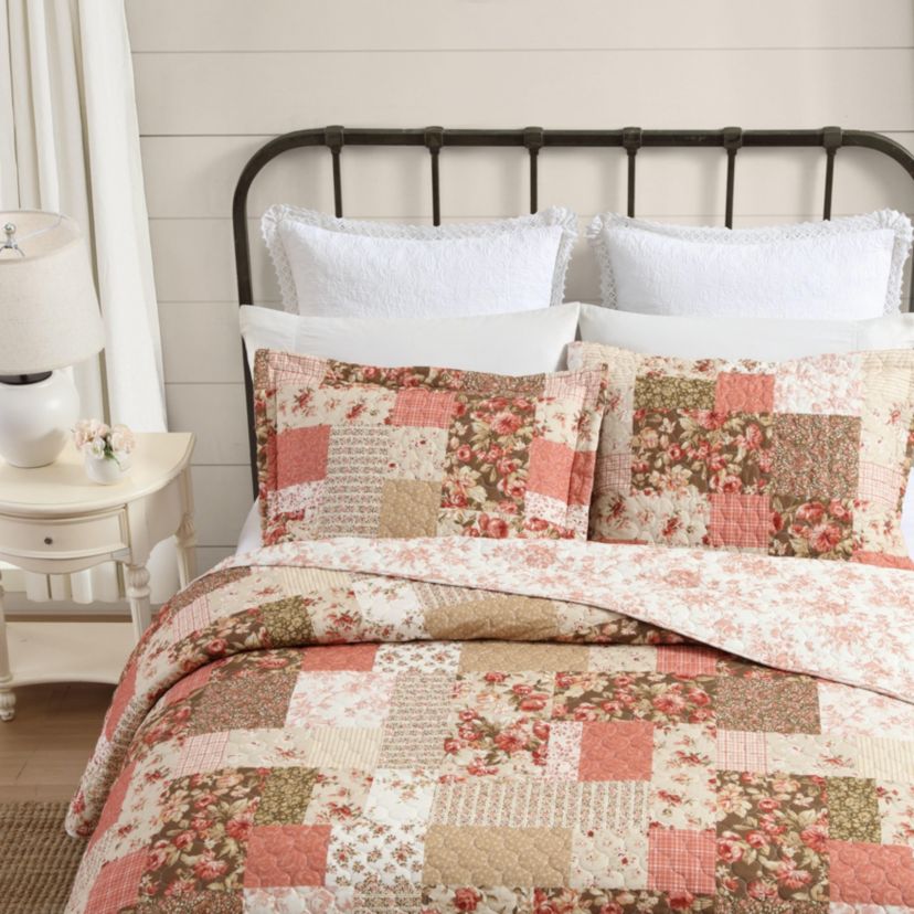 Harrietta Patchwork Cotton Quilt-Sham Set