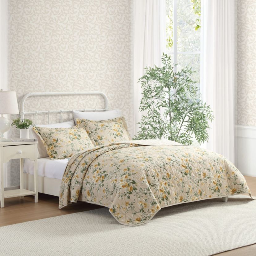 Roses Cotton Quilt-Sham Set