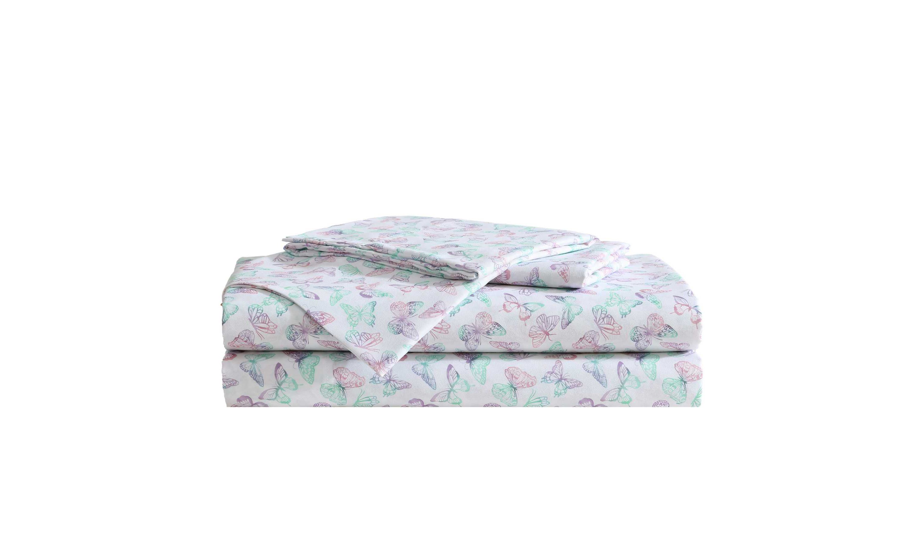Butterfly Rainbow Microfiber Sheet Set
