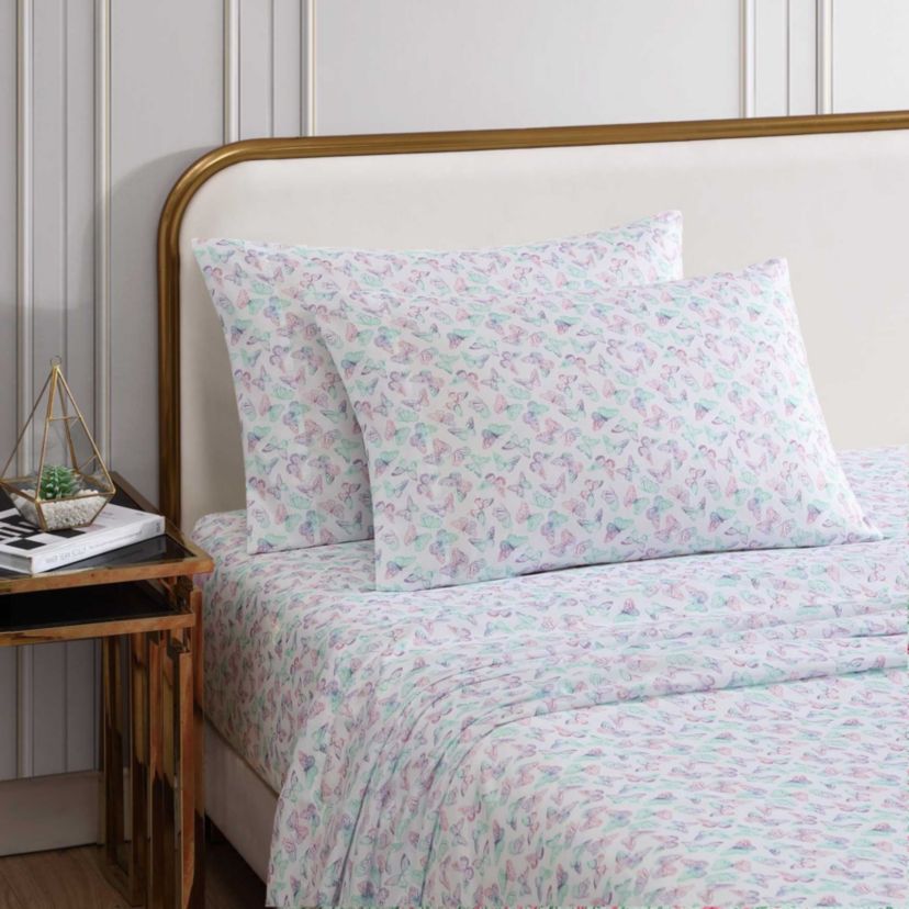 Butterfly Rainbow Microfiber Sheet Set