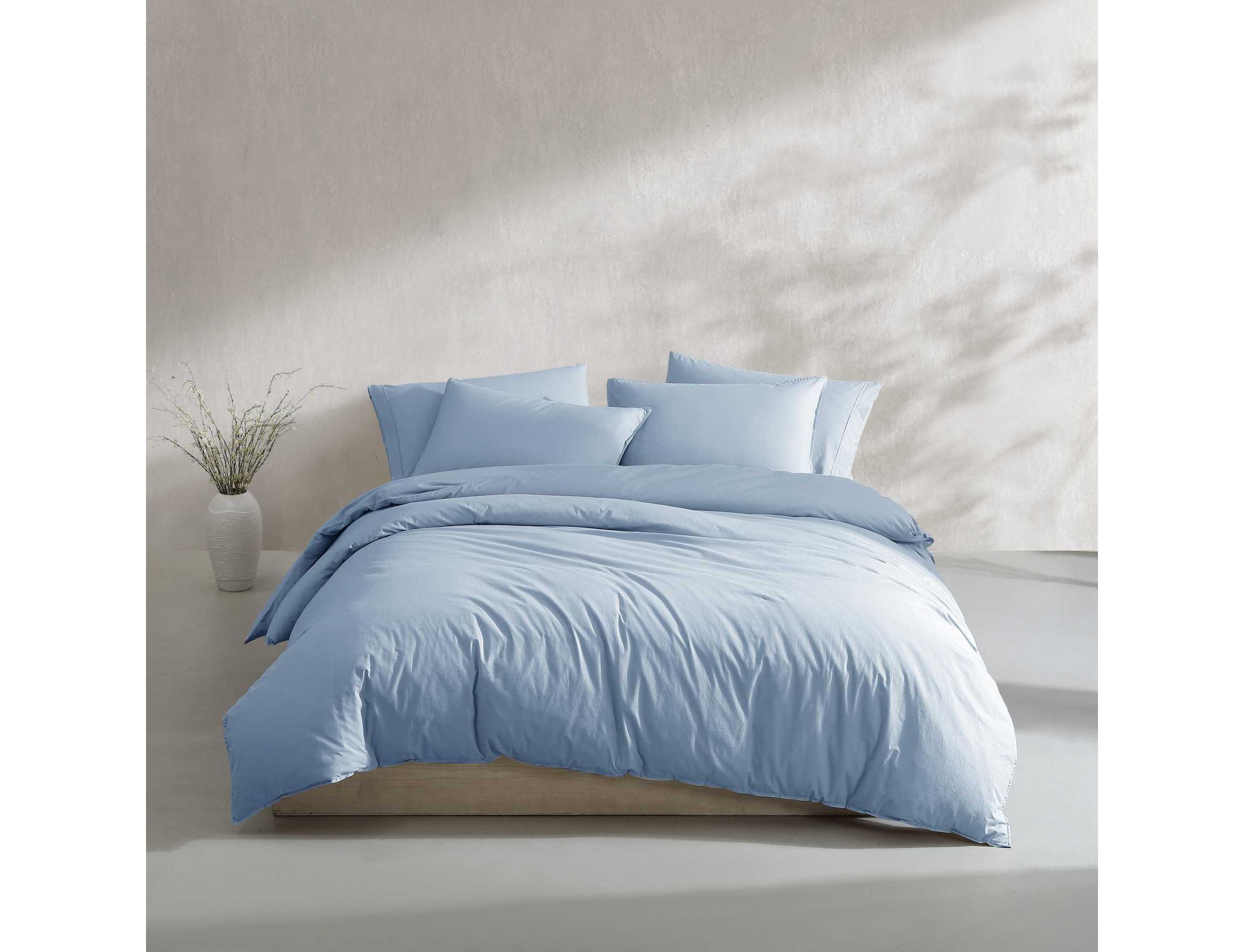 Washed Percale Cotton Comforter Set