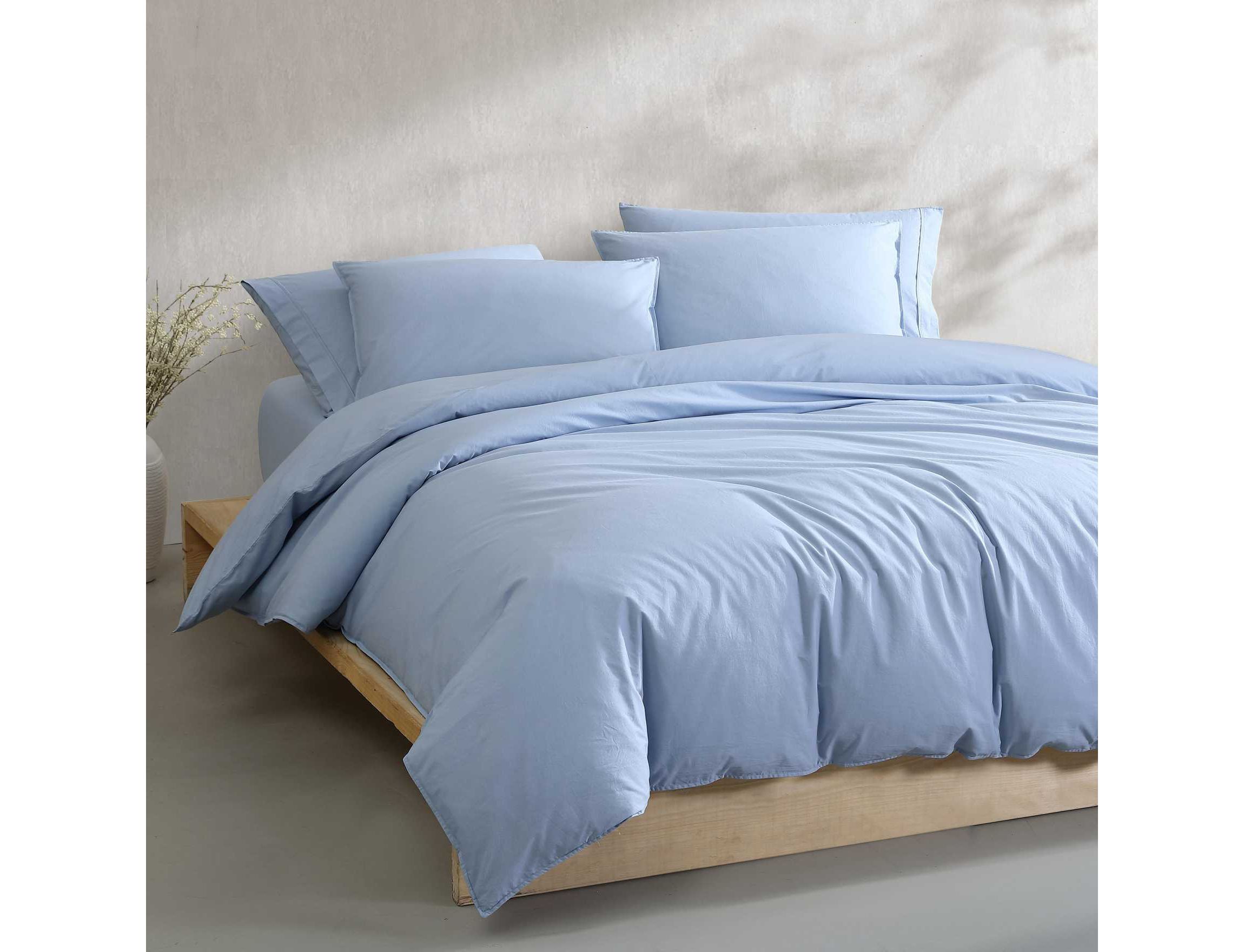 Washed Percale Cotton Comforter Set
