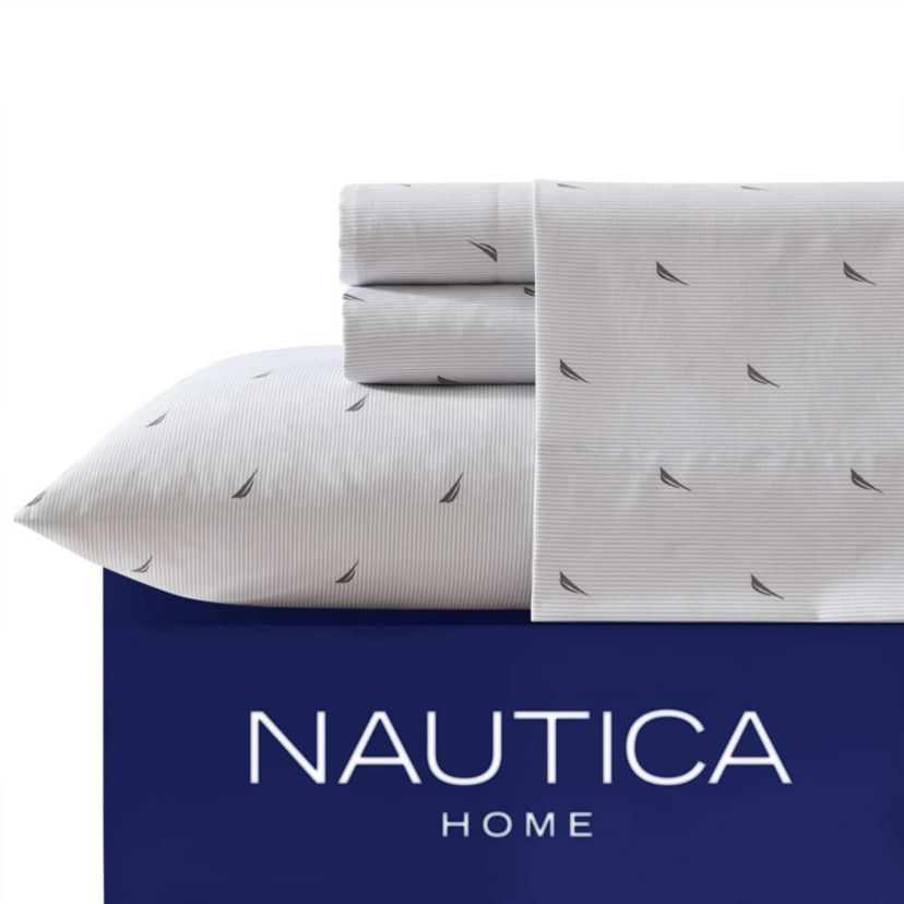 J-Class Boat Stripe Microfiber Sheet Set