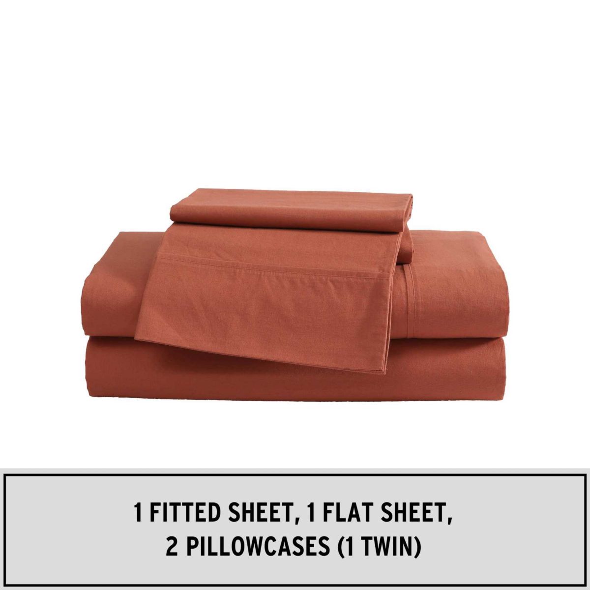 Peached Percale Cotton Sheet Set