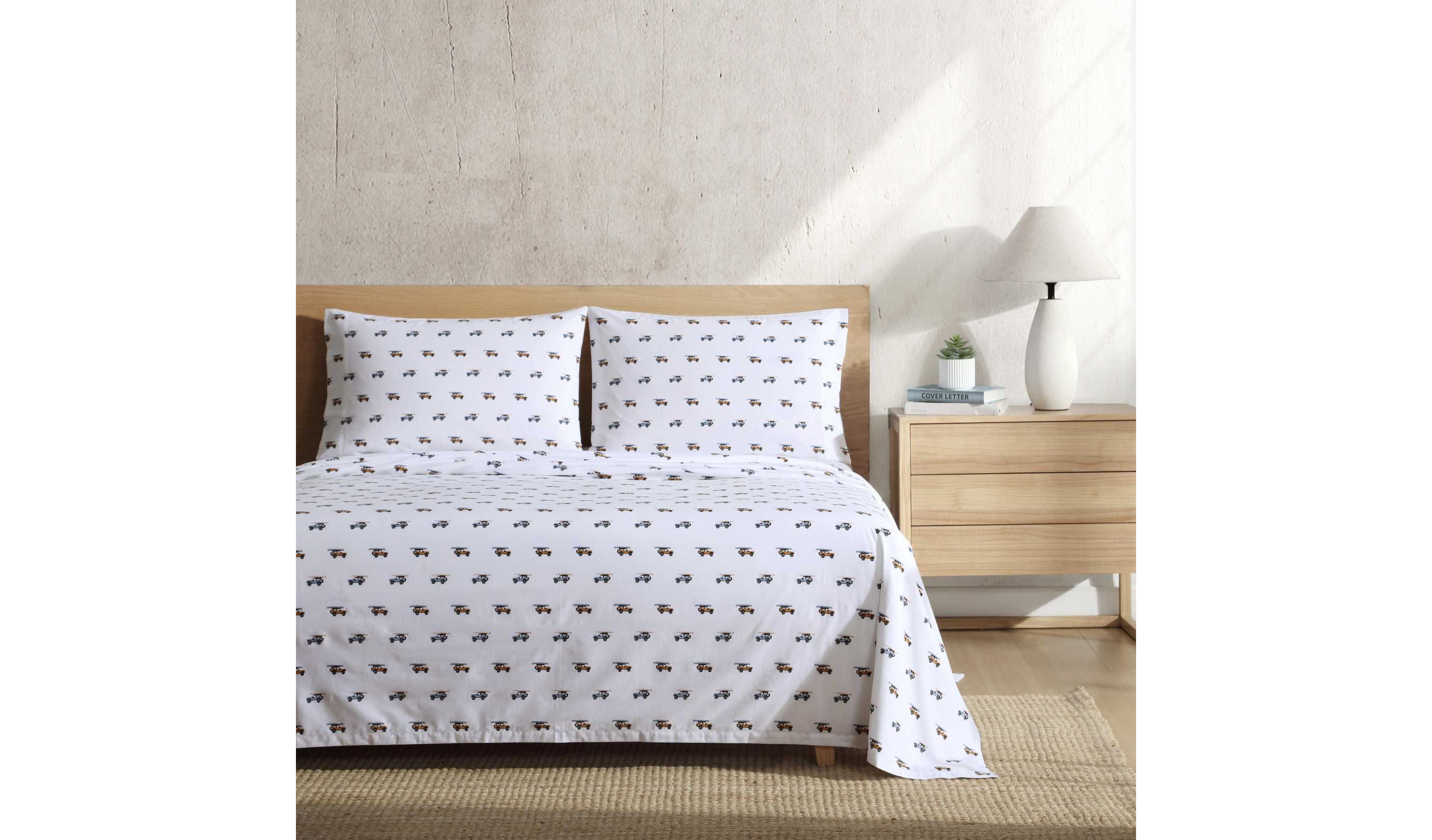 Out To The Beach Cotton Sheet Set