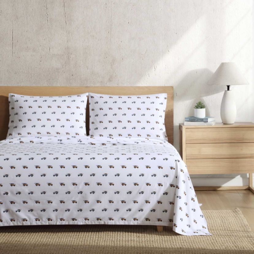 Out To The Beach Cotton Sheet Set