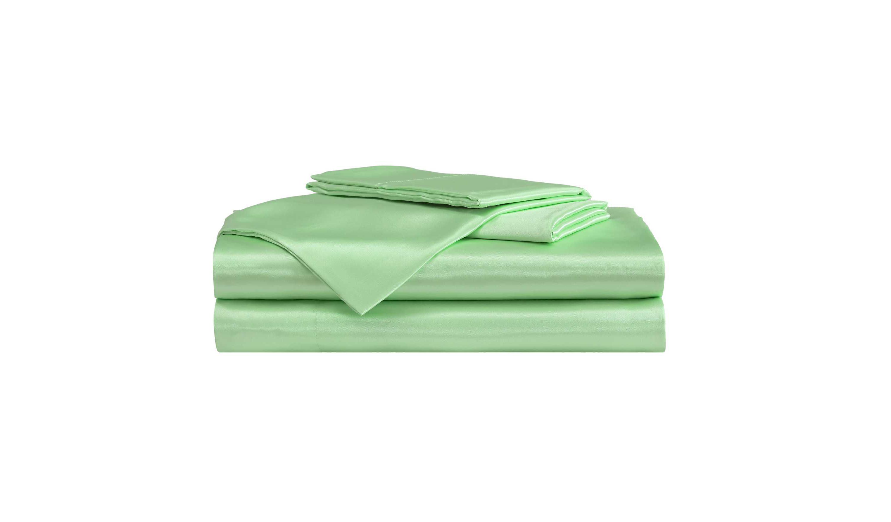 Solid Satin Microfiber Sheet Set
