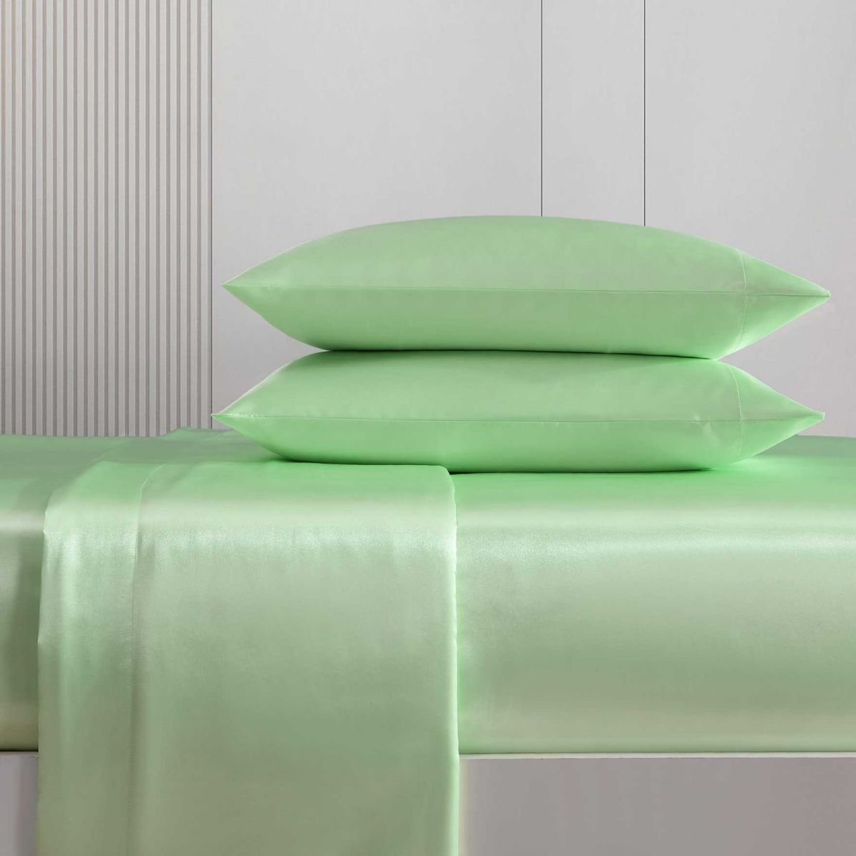 Solid Satin Microfiber Sheet Set
