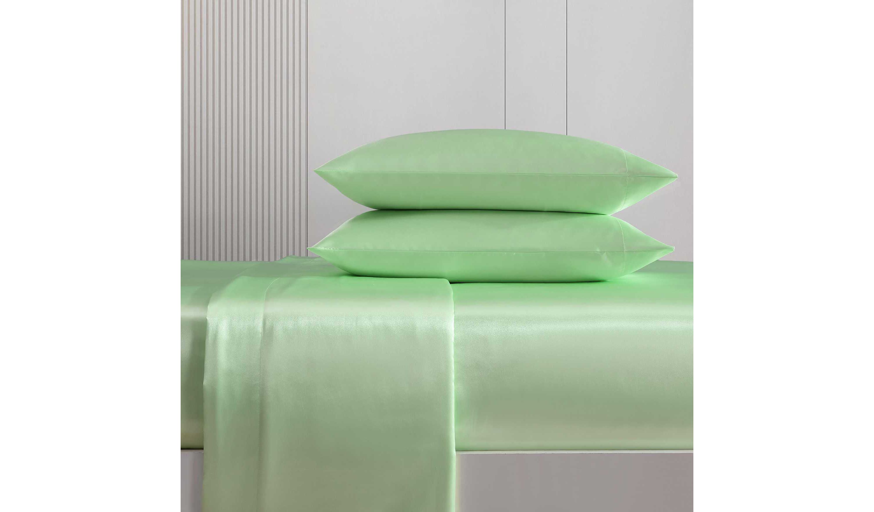 Solid Satin Microfiber Sheet Set