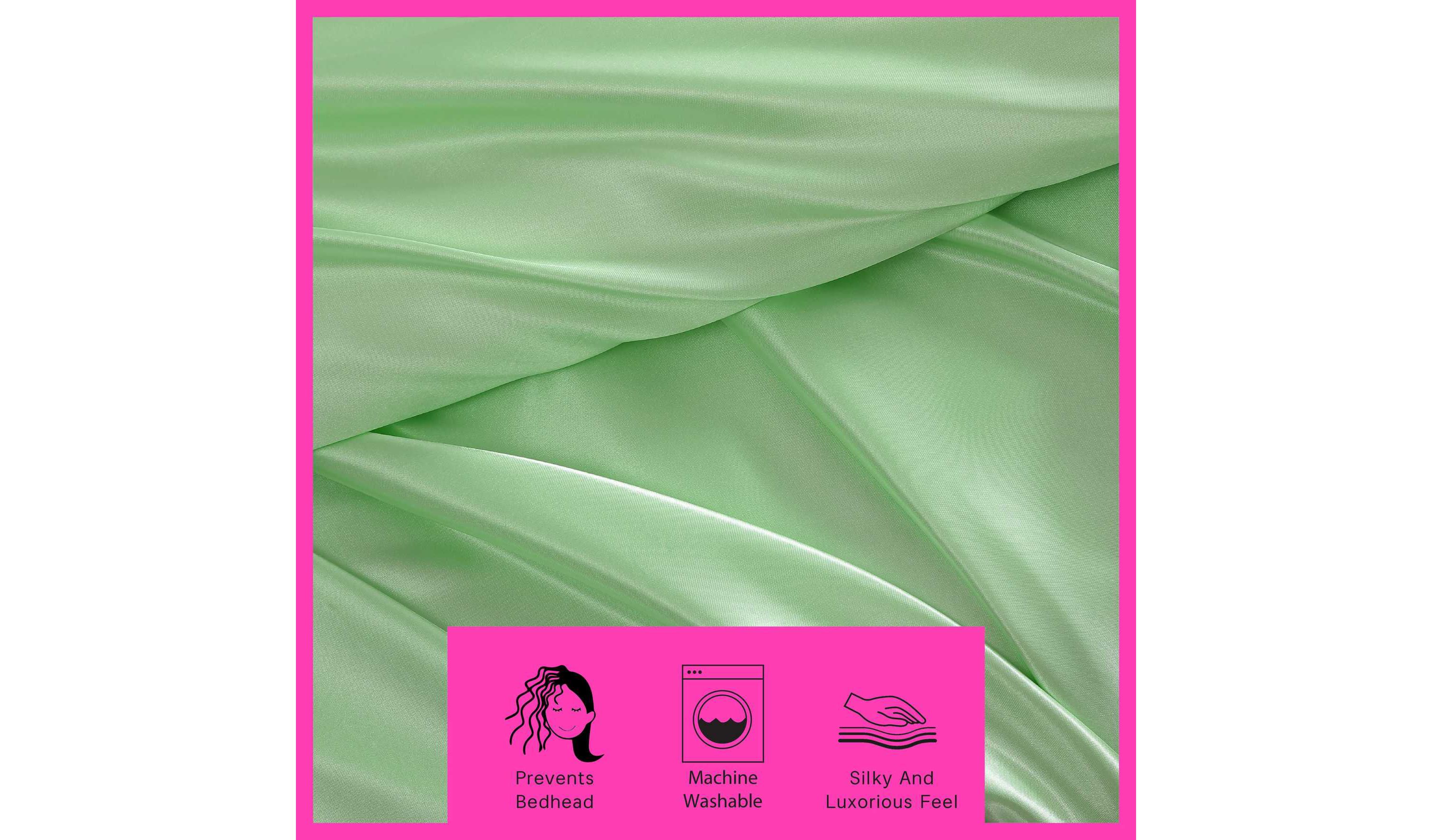 Solid Satin Microfiber Sheet Set
