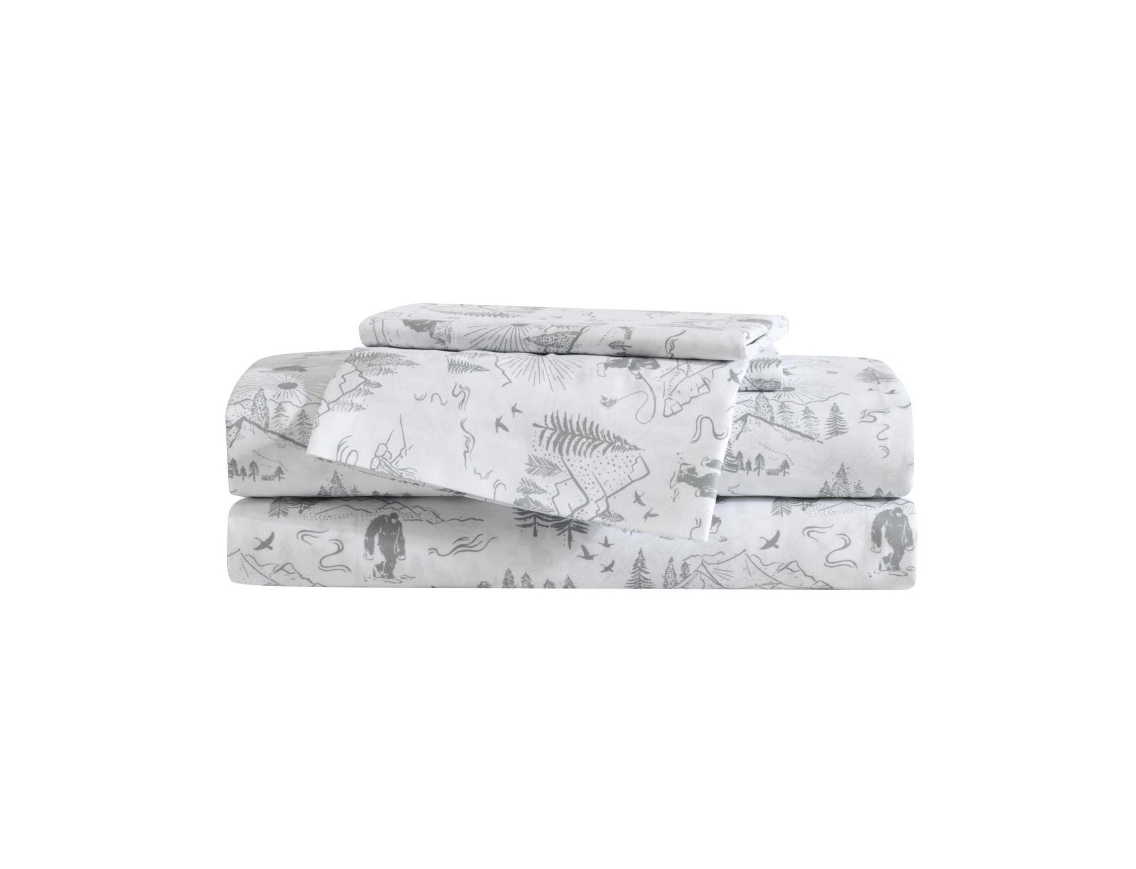 Big Foot Hiking Trip Microfiber Sheet Set