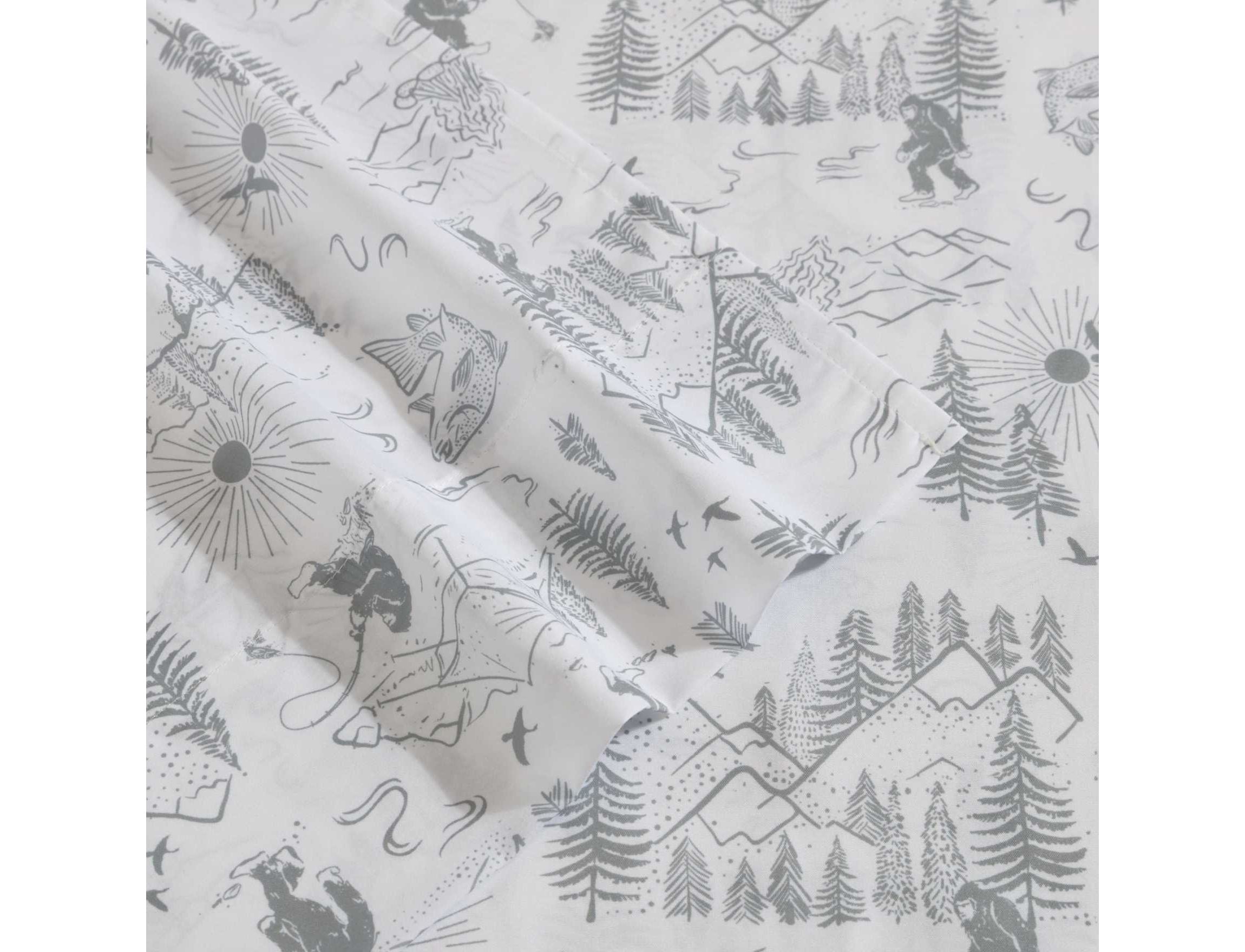 Big Foot Hiking Trip Microfiber Sheet Set