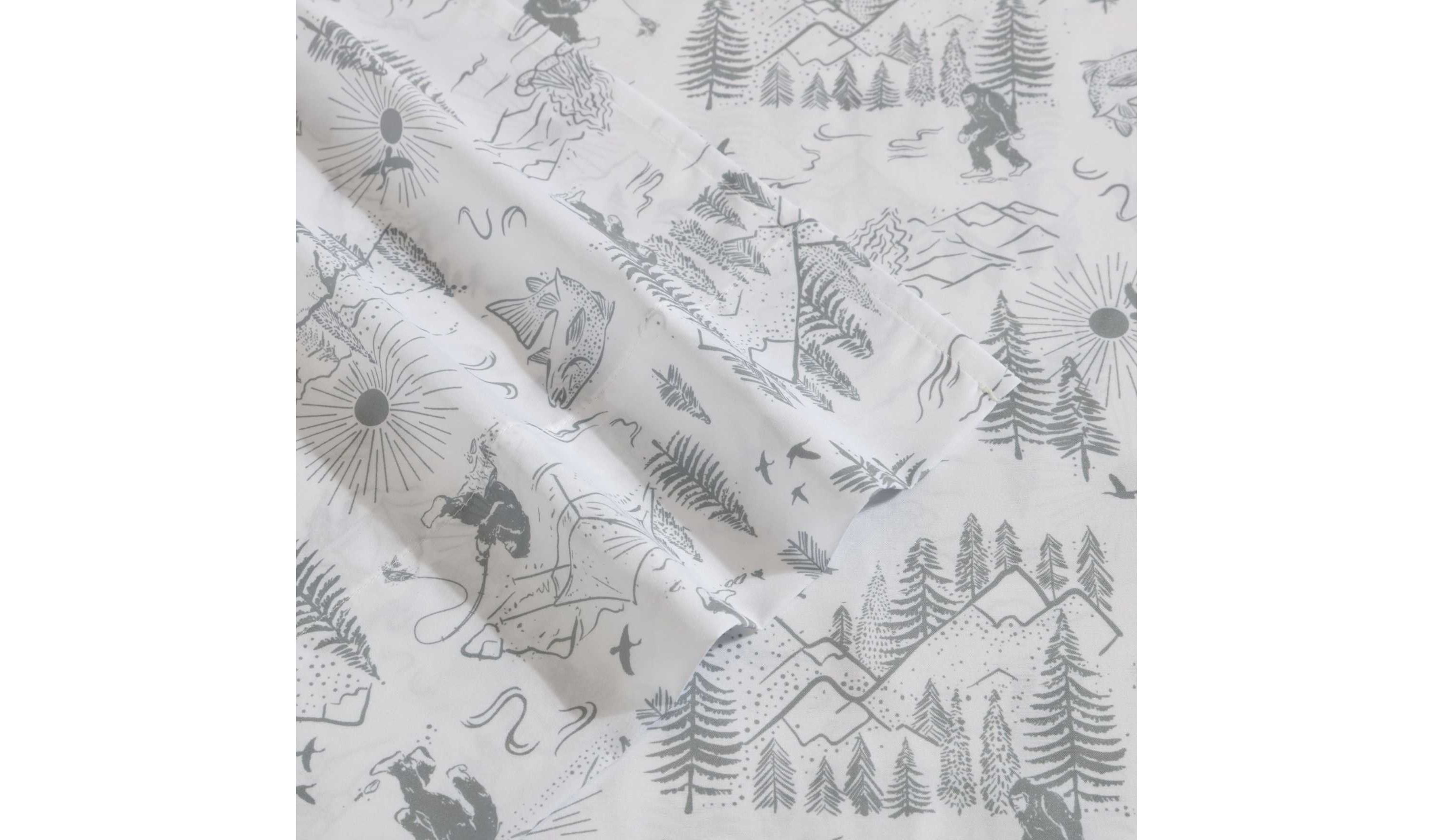 Big Foot Hiking Trip Microfiber Sheet Set