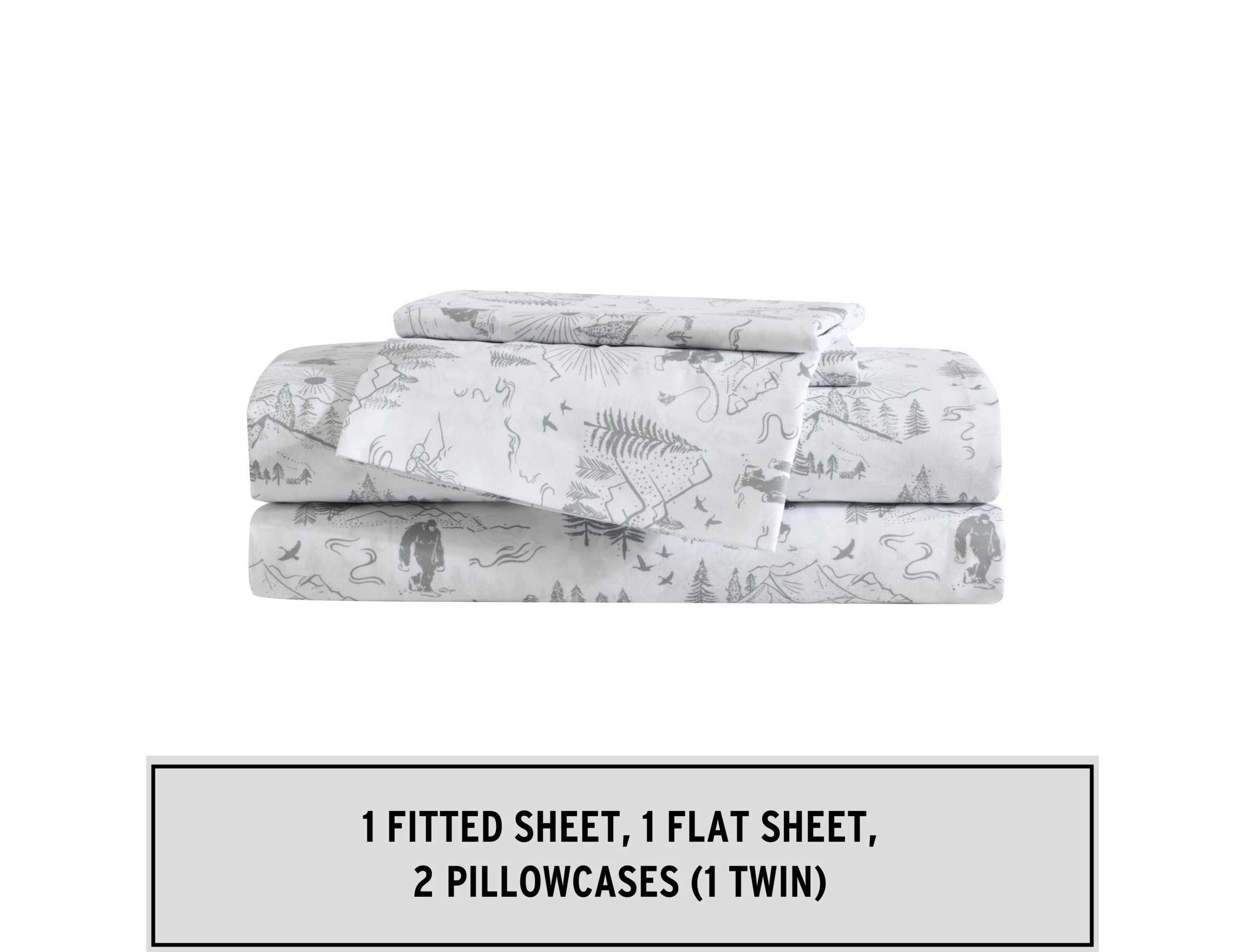 Big Foot Hiking Trip Microfiber Sheet Set